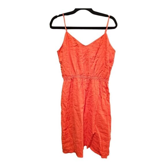 NWT J. CREW FACTORY Coral Cami Linen Dress - Size Medium - Picture 1 of 10